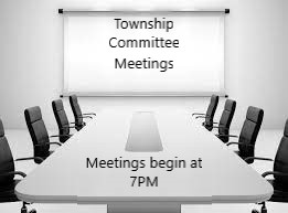 Township committee meeting logo with timing